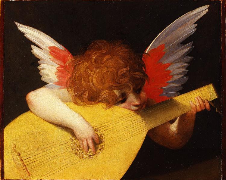 Playing Putto (Musician Angel), 1518 - Россо Фьорентино