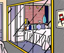 Interior with mirrored closet - Roy Lichtenstein