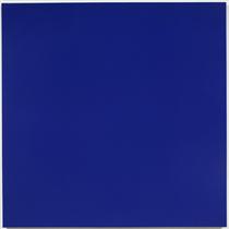 Painting No. 97—23 (Ultramarine Blue, Zinc White, Ruby Lake) - Rudolf de Crignis