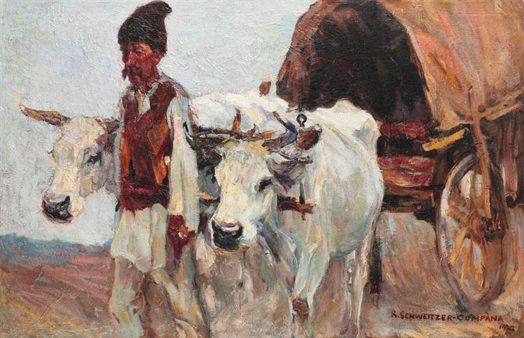Oxcart, 1922 - Rudolf Schweitzer-Cumpana