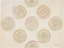 Untitled (Swirls) - Ruth Vollmer