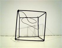 Wire Cage Soap Film Form - Ruth Vollmer