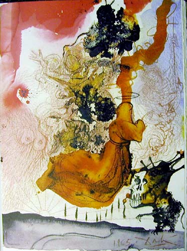 Cadaver in seoulchro Elisei (2 Kings 13:21), 1964 - 1967 - Salvador Dalí