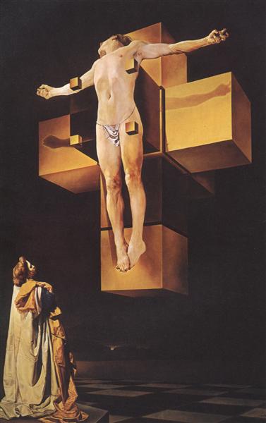 Crucifixion (Corpus Hypercubicus), 1953 - 1954 - Сальвадор Далі