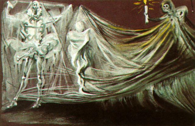 Design for the Death Scene in 'Don Juan Tenorio', 1950 - Сальвадор Далі
