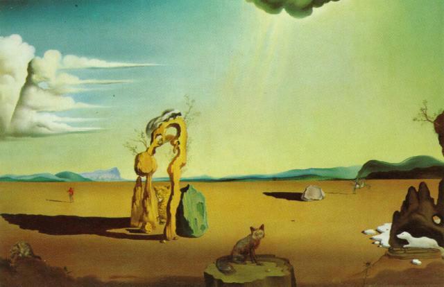 Nude in the Desert Landscape, 1946 - Salvador Dalí