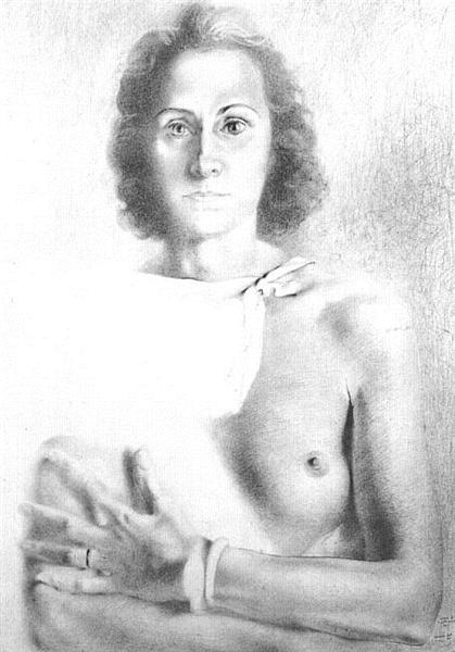Portrait of Gala, c.1941 - Сальвадор Далі