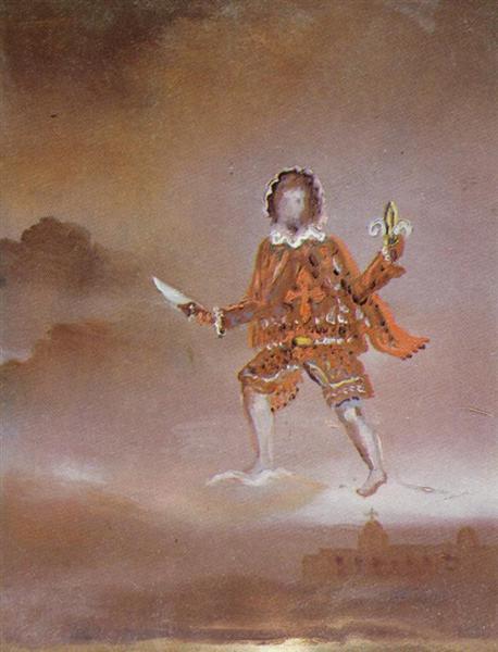 Spanish Nobleman with a Cross of Brabant on His Jerkin, 1981 - Salvador Dali