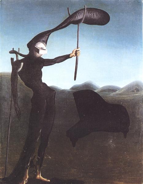 The Invisible Harp, 1934 - Сальвадор Дали