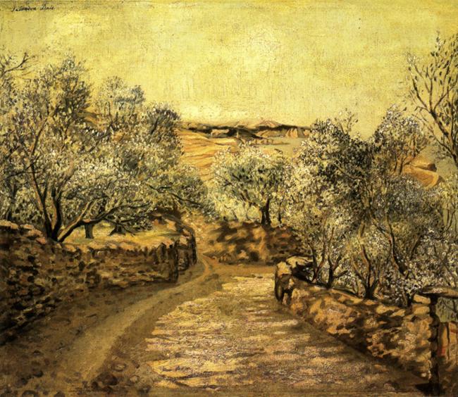 The Lane to Port Lligat with View of Cap Creus, c.1921 - Сальвадор Далі