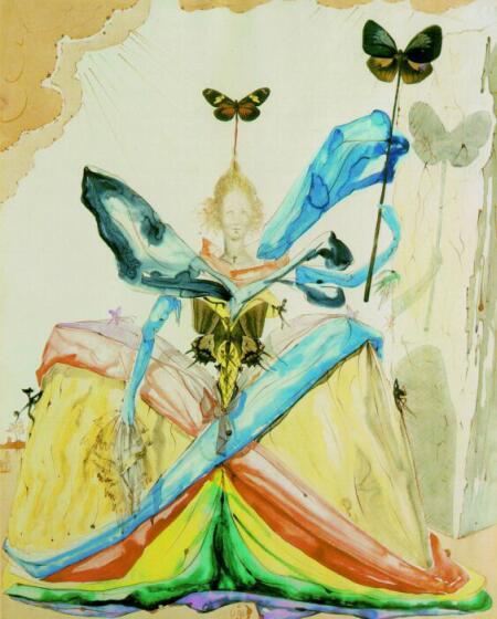 The Queen of the Butterflies, 1951 - Salvador Dalí