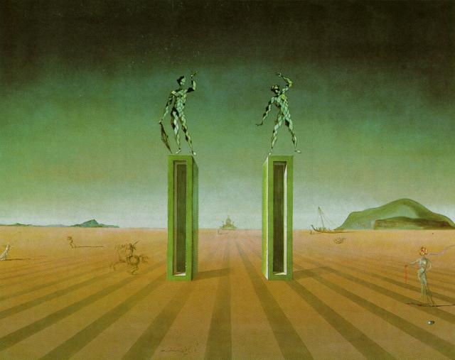 Two Harlequins, 1942 - Salvador Dali