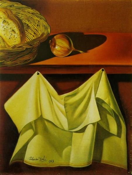 Untitled (Still Life with White Cloth), 1969 - Salvador Dali