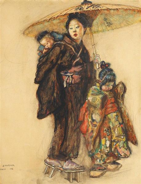 Scenă japoneză, 1913 - Samuel Mützner