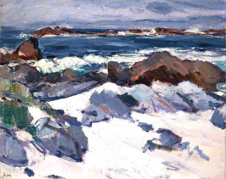 A Rocky Shore, Iona - Samuel Peploe