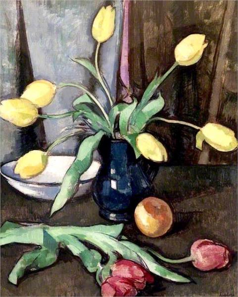 Still Life with Tulips, 1930 - Семюел Пепло