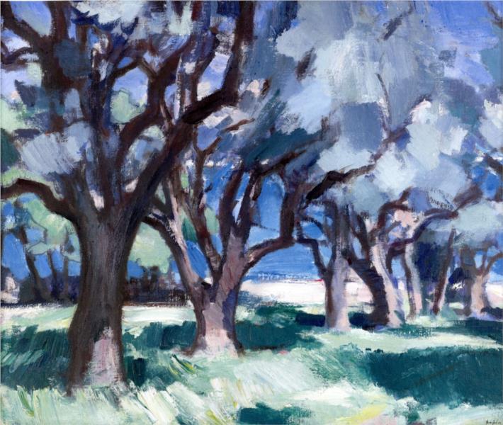 Trees, Antibes, 1928 - Сэмюэл Пепло