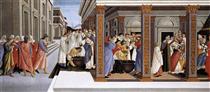 Le Baptême de Zénobe et son ordination en tant qu'évêque - Sandro Botticelli