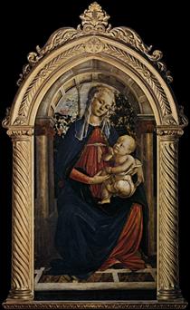 Madonna im Rosengarten - Sandro Botticelli