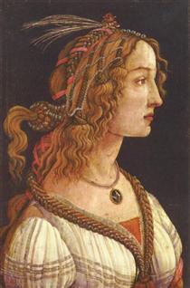 Retrato de una joven - Sandro Botticelli