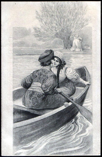 Couple in the boat - Sergueï Solomko