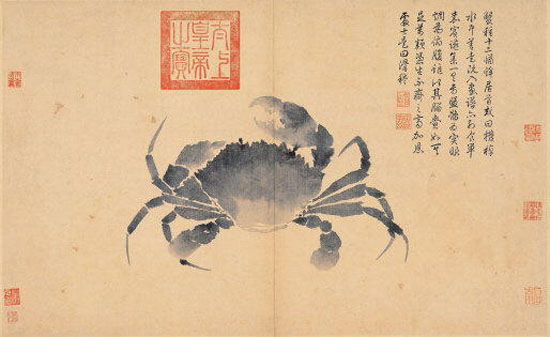 Crab (Sketches from Life) - Shen Zhou