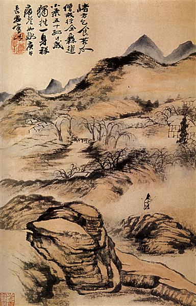 Go by the cold paths, 1690 - 石濤
