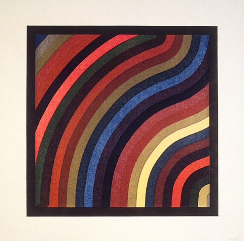 Two Centimeter Wavy Bands in Colors, 1966 - Сол Ле Витт