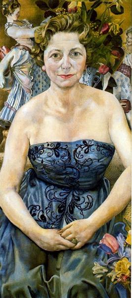 Portrait of Mrs Marjorie Metz, 1958 - Стэнли Спенсер