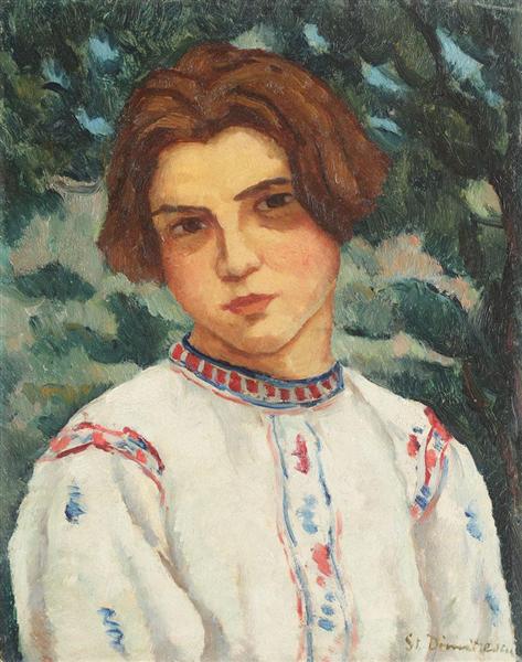 Peasant Woman from Săvârşin, 1927 - Штефан Димитреску