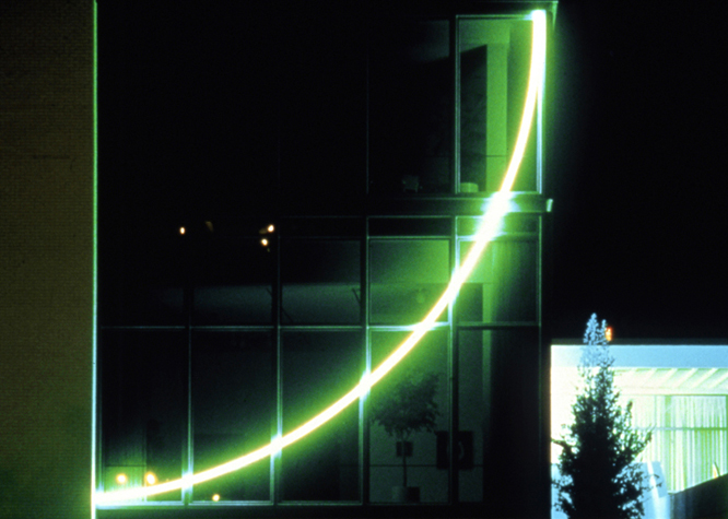 Green Neon Incomplete Circle, 1974 - Stephen Antonakos