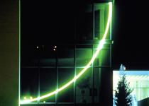 Green Neon Incomplete Circle - Stephen Antonakos