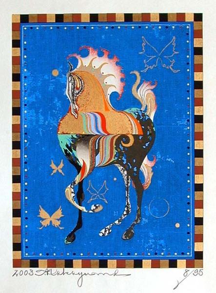 Blue Horse, 2003 - Tadashi Nakayama - WikiArt.org