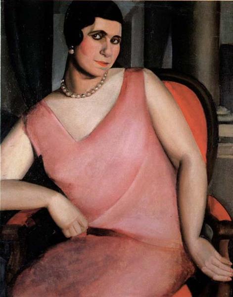 Portrait of Madame Zanetos, 1924 - Тамара Лемпицька