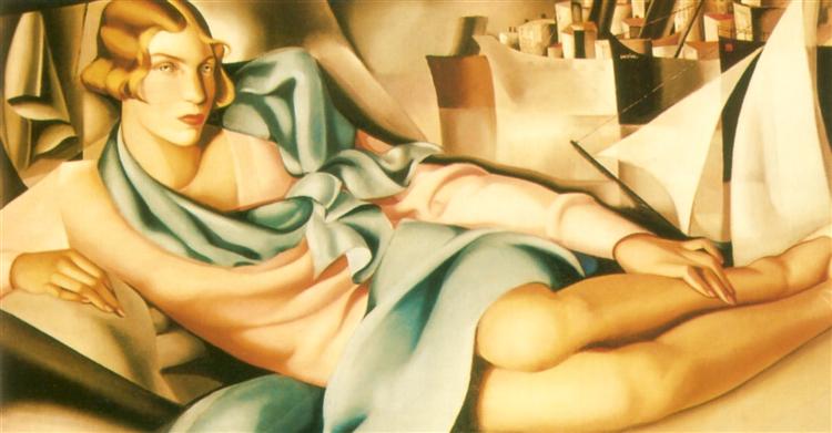 Potrait of Arlette Boucard, 1928 - 塔瑪拉·德·藍碧嘉