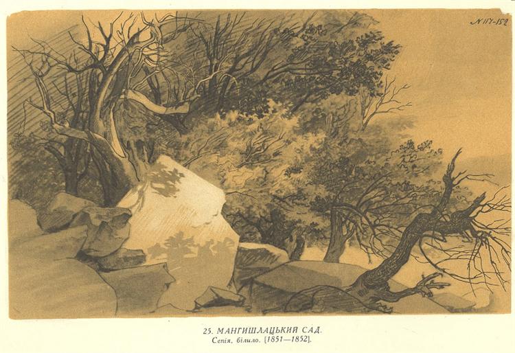 Mangyshlak garden, 1852 - Taras Schewtschenko