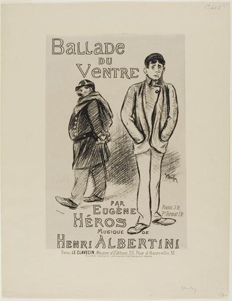 Ballade du Ventre, 1892 - Theophile Steinlen