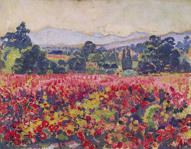 The vines in Saint Clair, 1912 - Theo van Rysselberghe