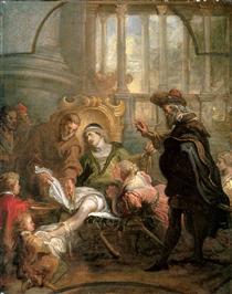 Holy Franciscus heals Giovanni di Carat - Теодор ван Тульден