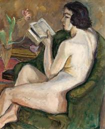 Reading Nude (Nu à la Lecture) - Theodor Pallady
