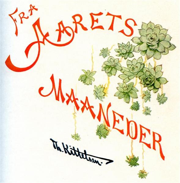 Months of year book cover, 1890 - Theodor Severin Kittelsen