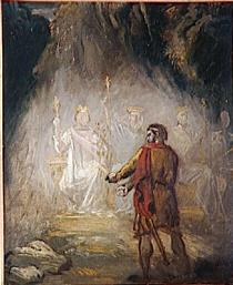 Macbeth, the apparition of the kings - Teodoro Chassériau