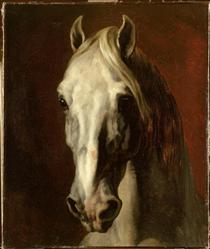 Tête de cheval blanc - Théodore Géricault