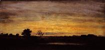 Twilight in Sologne - Théodore Rousseau