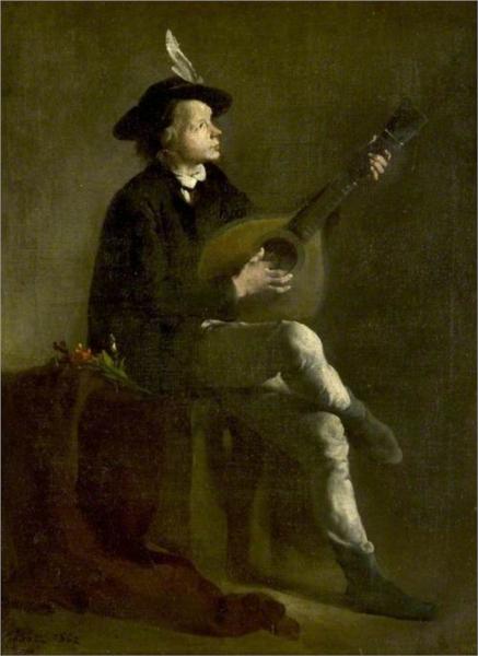 The Musician, 1862 - Theodule Ribot