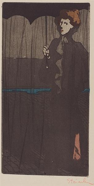L'Averse, 1898 - Theophile Steinlen