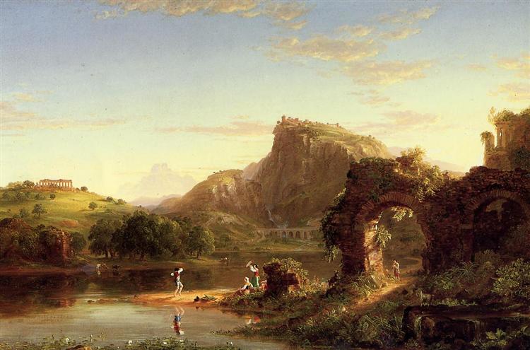 L Allegro (Italian Sunset), 1845 - 托馬斯·科爾
