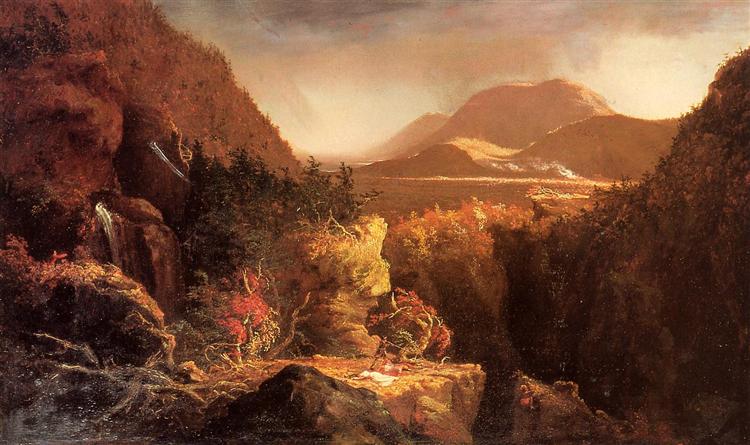 Landscape with Figures A Scene from The Last of the Mohicans, 1826 - Томас Коул