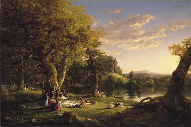 The Pic-Nic, 1846 - Томас Коул