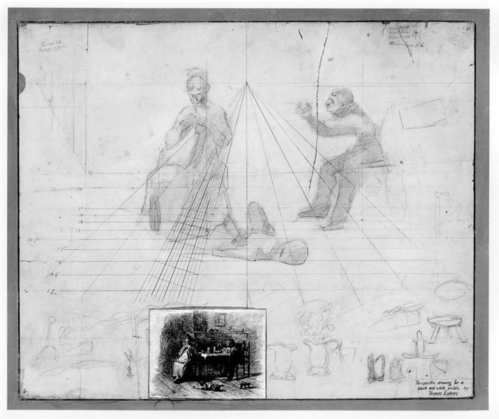Sketch for Mr. Neelus Peeler0s Conditions, 1879 - 湯姆·艾金斯